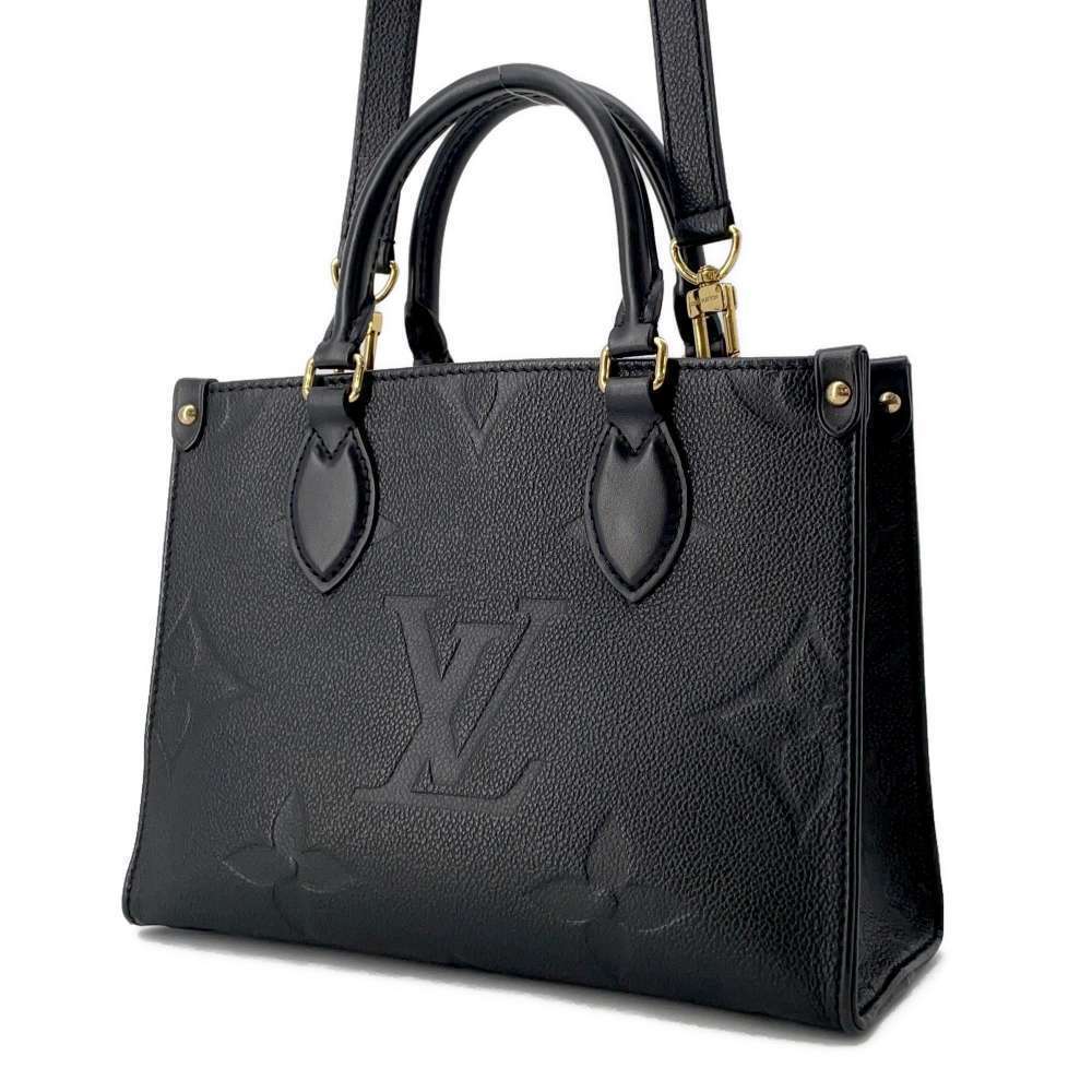 Louis Vuitton Bag Shoulder OnTheGo Black Monogram Empreinte Handbag